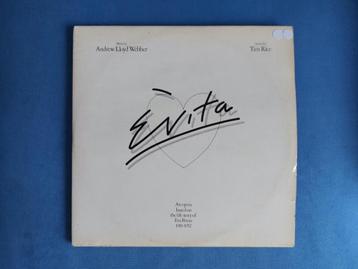 Dubbel LP Evita, Andrew Lloyd Webber beschikbaar voor biedingen