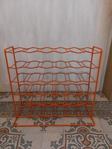 Tomado design wijnrek vintage retro oranje disponible aux enchères