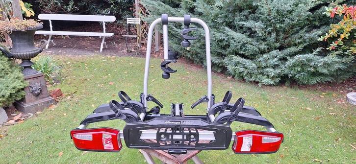 Fietsendrager voor 2 elektrische fietsen als nieuw!, Auto diversen, Fietsendragers, Zo goed als nieuw, Trekhaakdrager, 3 fietsen of meer
