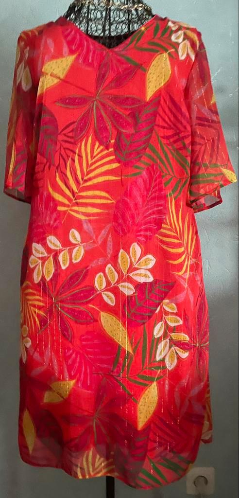 Dotts 40 verfijnde frisse look jurk, Kleding | Dames, Jurken, Zo goed als nieuw, Maat 38/40 (M), Rood, Ophalen of Verzenden