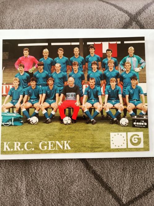 KRC Genk officiele ploegfoto 1988 (pers/sponsoreditie), Verzamelen, Sportartikelen en Voetbal, Zo goed als nieuw, Spelerskaart