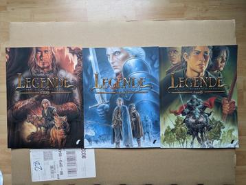 3 Stripalbums ‘Legende’ nrs 1 tot en met 3 beschikbaar voor biedingen