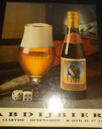 St. Hermes abdijbier - Oudenaarde -1990 - karton - Clarysse, Verzamelen, Biermerken, Verzenden, Gebruikt, Reclamebord, Plaat of Schild