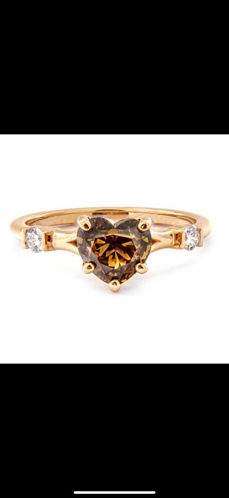 1.64 tcw VS2 Diamond Ring - 14 carats Or rose - Bague - 1.52, Handtassen en Accessoires, Ringen, Nieuw, Dame, Goud, Goud, Ophalen of Verzenden