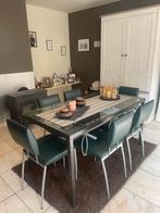 Tafel met 6 stoelen te koop, Huis en Inrichting, Complete eetkamers, Ophalen of Verzenden, Zo goed als nieuw