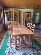 Eike tafel en 6 stoelen, Huis en Inrichting, Stoelen, Ophalen, Vijf, Zes of meer stoelen, Hout, Landelijk