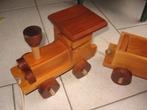 Schitterende vintage houten trein uit de jaren 80 en bijna, Kinderen en Baby's, Speelgoed | Houten speelgoed, Ophalen of Verzenden