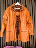 Vintage pimp jas met tijgerprint, Kleding | Heren, Maat 52/54 (L), Vintage, Oranje, Ophalen of Verzenden