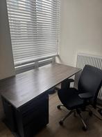 Bureau met tafel, kastje en bureaustoel, Ophalen, Gebruikt, Bureau