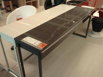 Bureau Ikea Besta Burs gris brillant Presque neuf. beschikbaar voor biedingen