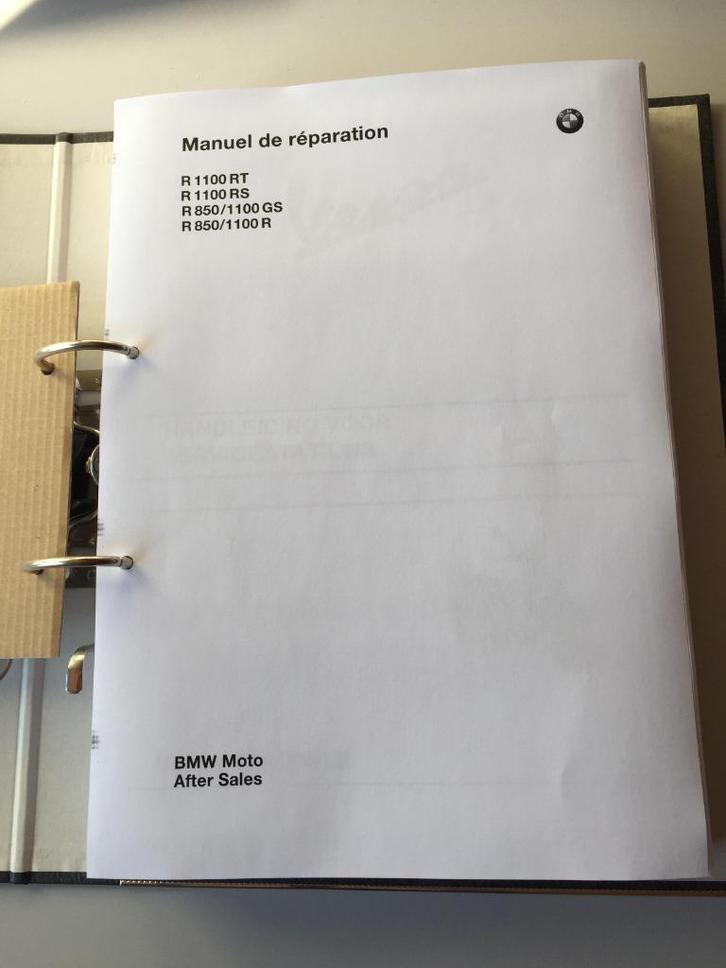 BMW manuel d’atelier pour r1100rt r1100rs r1100gs r850r, Motoren, Handleidingen en Instructieboekjes, BMW, Ophalen of Verzenden