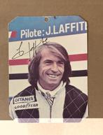 Carte avec signature du pilote de Formule 1 Jacques LAFFITE, Collections, Marques automobiles, Motos & Formules 1, Utilisé, Envoi