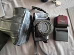 Minolta toestel en flash voor onderdelen, Audio, Tv en Foto, Foto | Flitsers, Ophalen of Verzenden, Niet werkend