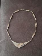 Halsketting in zilver, Handtassen en Accessoires, Kettingen, Ophalen of Verzenden, Zo goed als nieuw, Zilver, Zilver
