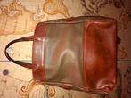 Deux de Delvaux rugzak kaki/bruin, Handtassen en Accessoires, Tassen | Damestassen, Ophalen of Verzenden, Gebruikt, Bruin