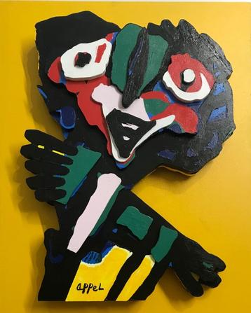 Karel Appel schilderde reliëf „Dancing Girl” beschikbaar voor biedingen