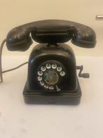Metalen / bakelieten antieke zwarte telefoon ( izgs )., Telecommunicatie, Ophalen of Verzenden, Zo goed als nieuw