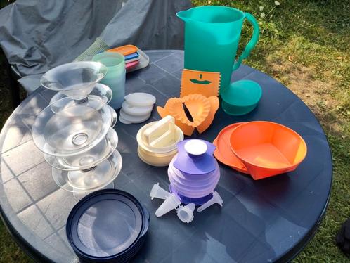 Tupperware, Huis en Inrichting, Keuken | Tupperware, Gebruikt, Bus of Trommel, Blauw, Groen, Oranje, Ophalen of Verzenden