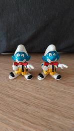 Schtroumpf Clowns Jumeaux 1980 Schleich Made Portugal, Collections, Schtroumpfs, Enlèvement ou Envoi, Utilisé, Autres Schtroumpfs