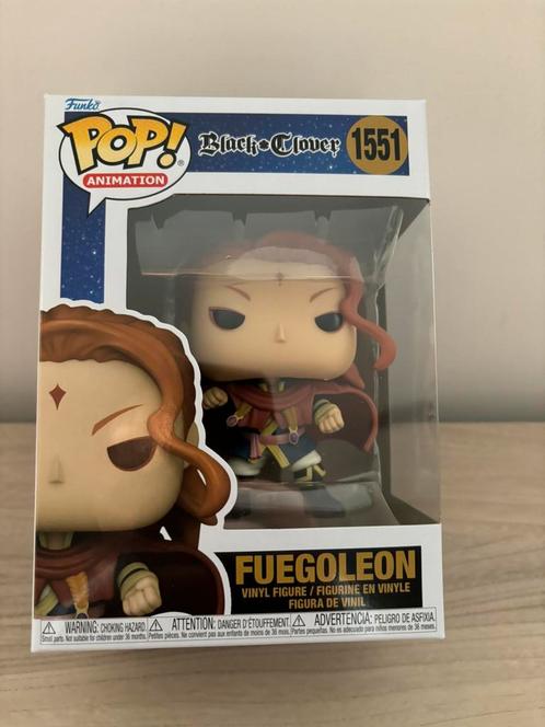 Funko Pop! Anime: Black Clover - Fuegoleon #1551, Collections, Jouets miniatures, Enlèvement ou Envoi