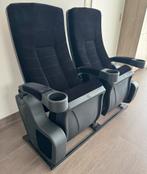 Bioscoopstoel Cine Home Deluxe 2-zit met vloerplaat ZWART, Ophalen, Gebruikt, Tweepersoons