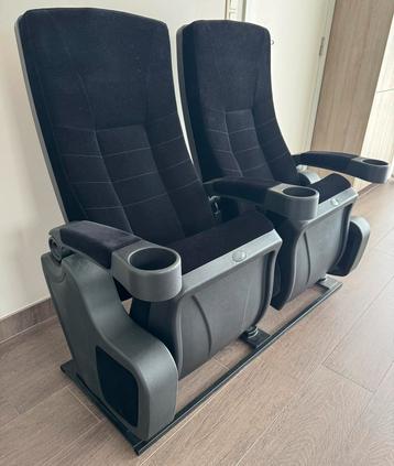 Cine Home Deluxe 2-zit met vloerplaat ZWART beschikbaar voor biedingen