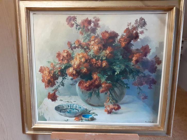 Schilderij E.DEVOS, Antiek en Kunst, Kunst | Schilderijen | Klassiek, Ophalen