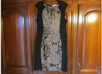 kleed Joseph Ribkoff zwart met beige 50 euro nummer 2., Kleding | Dames, Jurken, Joseph Ribkoff, Ophalen, Zo goed als nieuw, Zwart