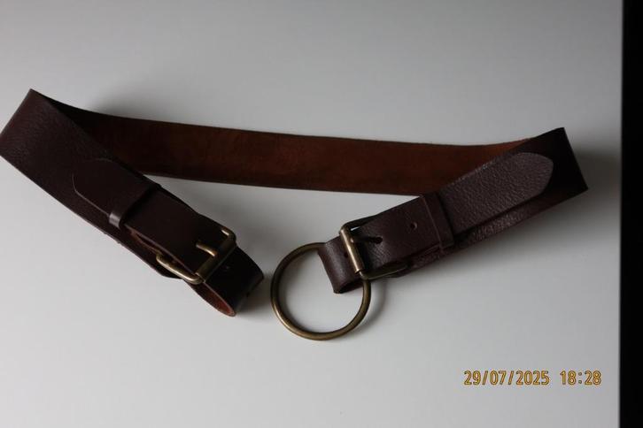Ceinture en cuire brune femme, Kleding | Dames, Riemen en Ceinturen, Zo goed als nieuw, Heupriem, 90 tot 100 cm, 3 tot 5 cm, Bruin