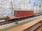 NMBS SNCB Roco 76778 Rs met Container, Hobby en Vrije tijd, Gelijkstroom, Wagon, Ophalen of Verzenden, Zo goed als nieuw