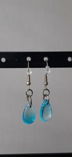 Oorringen handgemaakt, Handtassen en Accessoires, Oorbellen, Hangers, Blauw, Nieuw, Ophalen of Verzenden