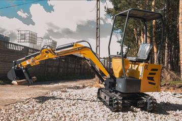 Minigraver Kingway zwenkarm 3 gratis bakken, duim + levering beschikbaar voor biedingen