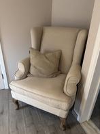 Beige stoffen zetel, Huis en Inrichting, Zetels | Zetels, Ophalen, Zo goed als nieuw, Eenpersoons, Stof