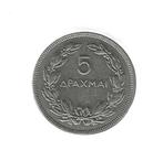Griekenland, 5 Drachmai 1930., Ophalen of Verzenden, Overige landen, Losse munt