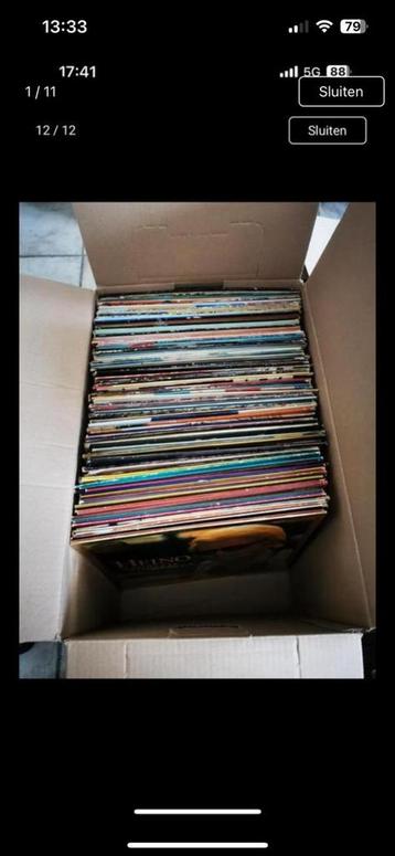 Ongeveer 2880 Lp’s in dozen van +/- 120 stuks, Enlèvement, Utilisé