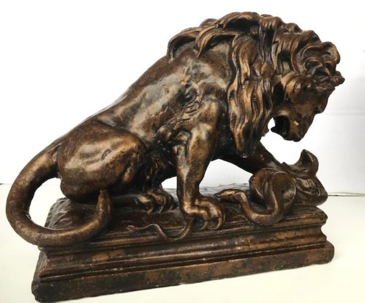Boekensteunen Leeuwen Barye gepatineerd vintage😍😎🤗🎁👌, Antiek en Kunst, Kunst | Beelden en Houtsnijwerken, Ophalen of Verzenden