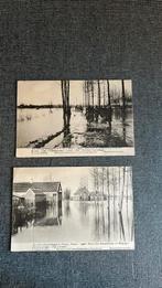 Kastel: (Hamme) 2 kaarten overstroming 1906 (Oost-Vl.), Ophalen of Verzenden