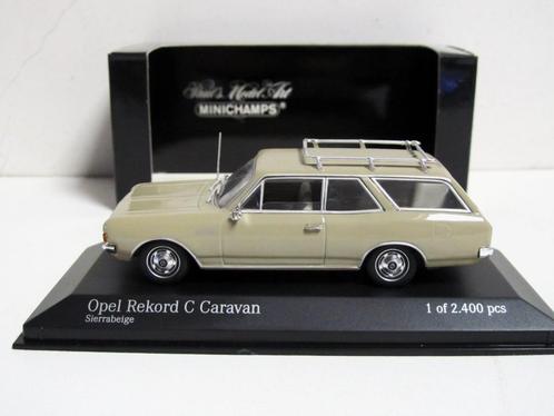 Opel Rekord 'C' Caravan 1966, Sierra Beige, Minichamps 1/43, Hobby en Vrije tijd, Modelauto's | 1:43, Zo goed als nieuw, Auto