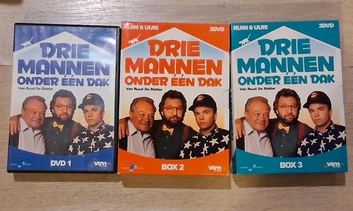 Drie mannen onder één dak op dvd, CD & DVD, DVD | TV & Séries télévisées, Comme neuf, Comédie, Coffret, Tous les âges, Enlèvement ou Envoi