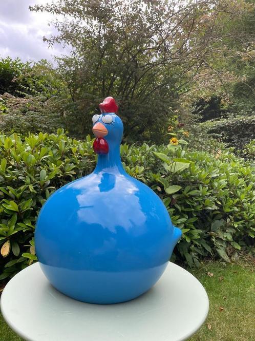 (Tuin)Beeld Dikke gladde kip, tuin, vijver, zwembad 58cm, Tuin en Terras, Tuinbeelden, Nieuw, Dierenbeeld, Kunststof, Ophalen of Verzenden
