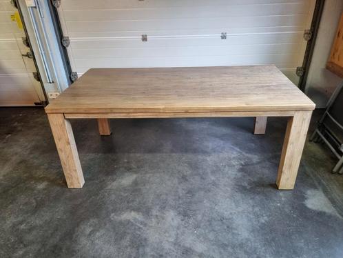 Eettafel in eik lengte 1.9m tot 2.5m, Huis en Inrichting, Tafels | Eettafels, Gebruikt, Ophalen