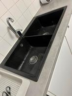 Zwarte graniet spoelbak, Huis en Inrichting, Ophalen, Zo goed als nieuw