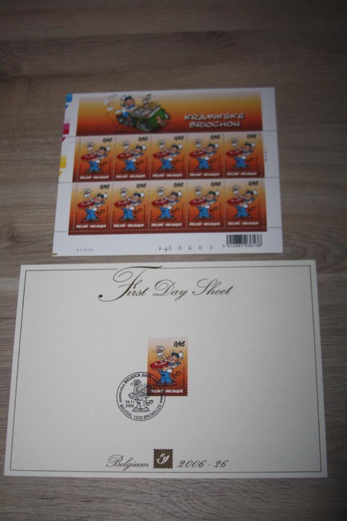 Kramikske , First Day Sheet + zegelvel , 2006, Verzamelen, Stripfiguren, Nieuw, Overige typen, Overige figuren, Ophalen of Verzenden