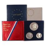 USA: Bicentenial silver proofset 1976 - 3 zilveren munten in, Postzegels en Munten, Setje, Zilver, Verzenden