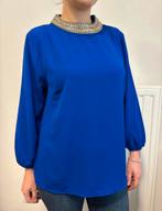 Cyan Blauwe Blouse - Maat M, Kleding | Dames, Blauw, Ophalen of Verzenden, Zo goed als nieuw, ANDERE