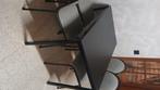 Tafel met 4 stoelen, Huis en Inrichting, Ophalen, Overige materialen, Gebruikt, Vierkant