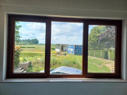 Gratis Meranti ramen en deuren dubbel glas, Doe-het-zelf en Bouw, Raamkozijnen en Schuifdeuren, Gebruikt, Ophalen