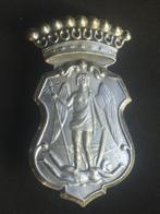 Emblème de casque en feutre Adrian Police ville de Bruxelles, Collections, Objets militaires | Général, Emblème ou Badge, Autres