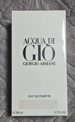 Giorgio Armani Acqua Di Gio 200ml Eau de Parfum, Ophalen of Verzenden, Zo goed als nieuw