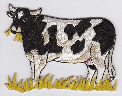 Koe stoffen opstrijk patch embleem #1, Verzamelen, Overige Verzamelen, Nieuw, Verzenden